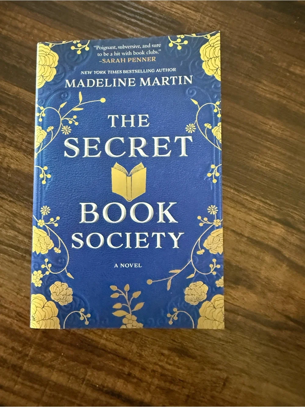 The Secret Book Society by Madeline Martin - Blue & Gold Cover